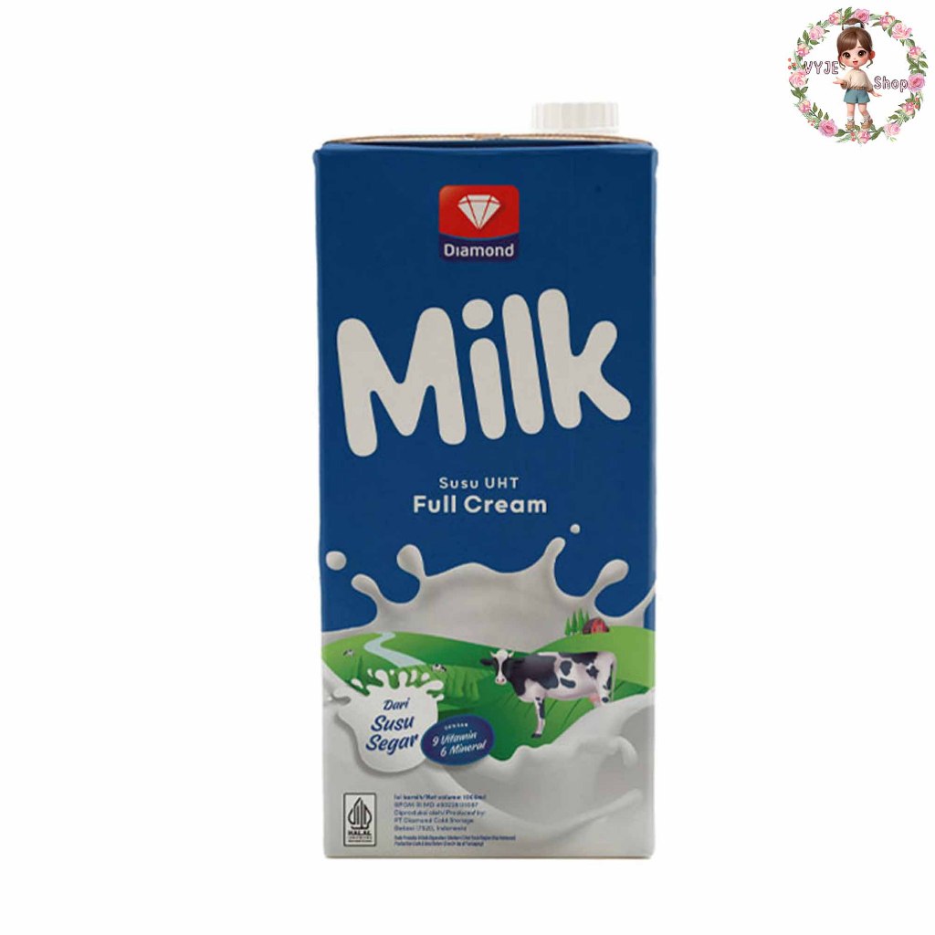 

Diamond Susu UHT 1000ml 1 Karton (12 Pcs) Full Cream