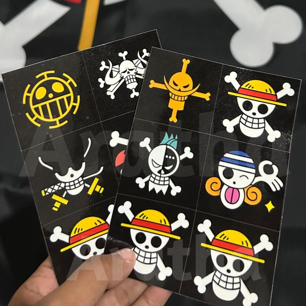 

( Isi 20 pcs ) stiker one piece hologram / non hologram