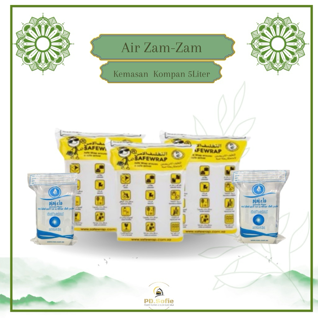 

air zam zam 5 liter kemasan kompan