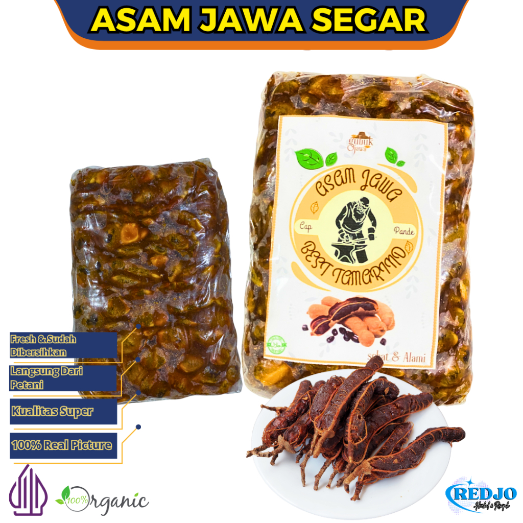 

Asam Jawa Segar Murni 100% ASLI Murni Asem Jawa Matang Pohon Panen Baru Tanpa Campuran Kemasan 1kg