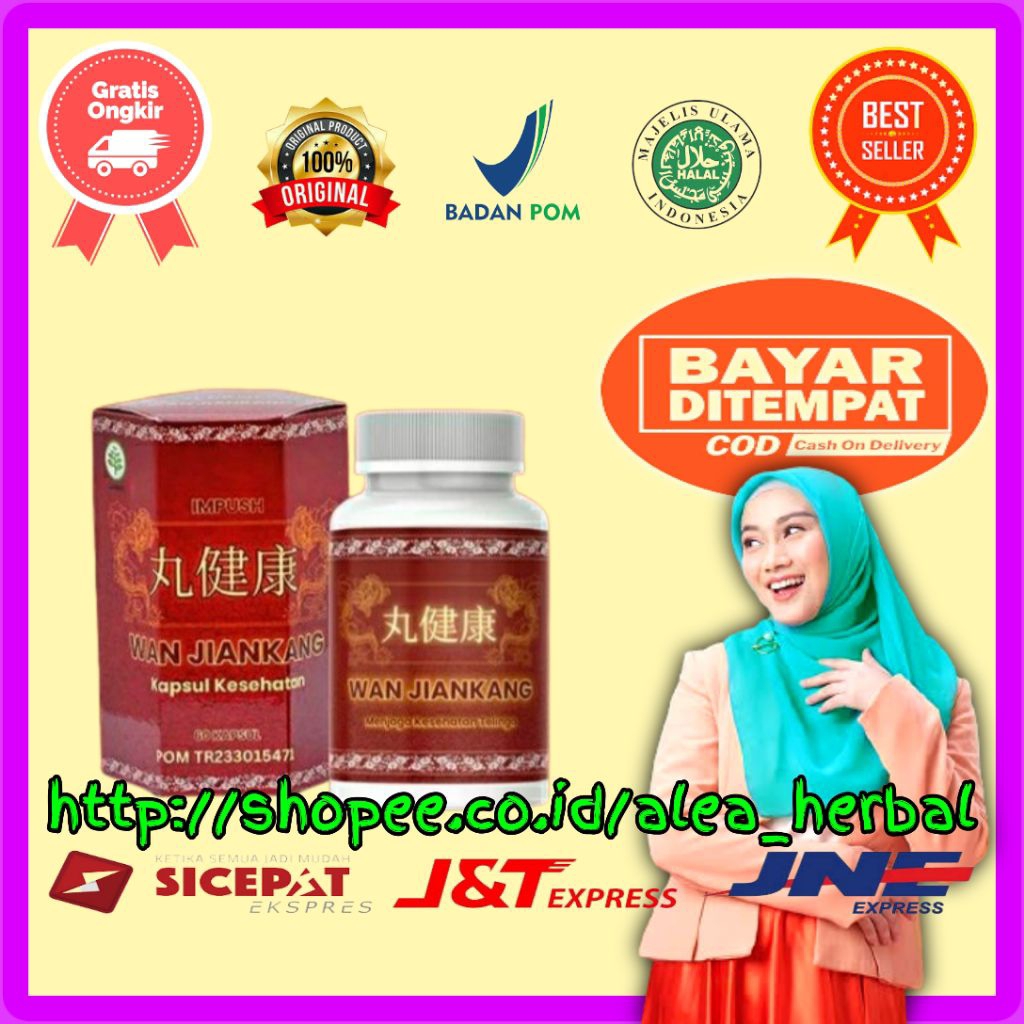 Wan Jiankang Kapsul Telingan Original Mengobati Telinga Berdengung Tuli Budeg Paling Ampuh