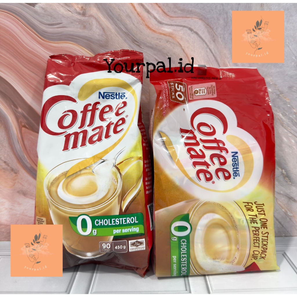 

Nestle Coffee Mate Creamer 0 Cholesterol - 450gr/50 sticks