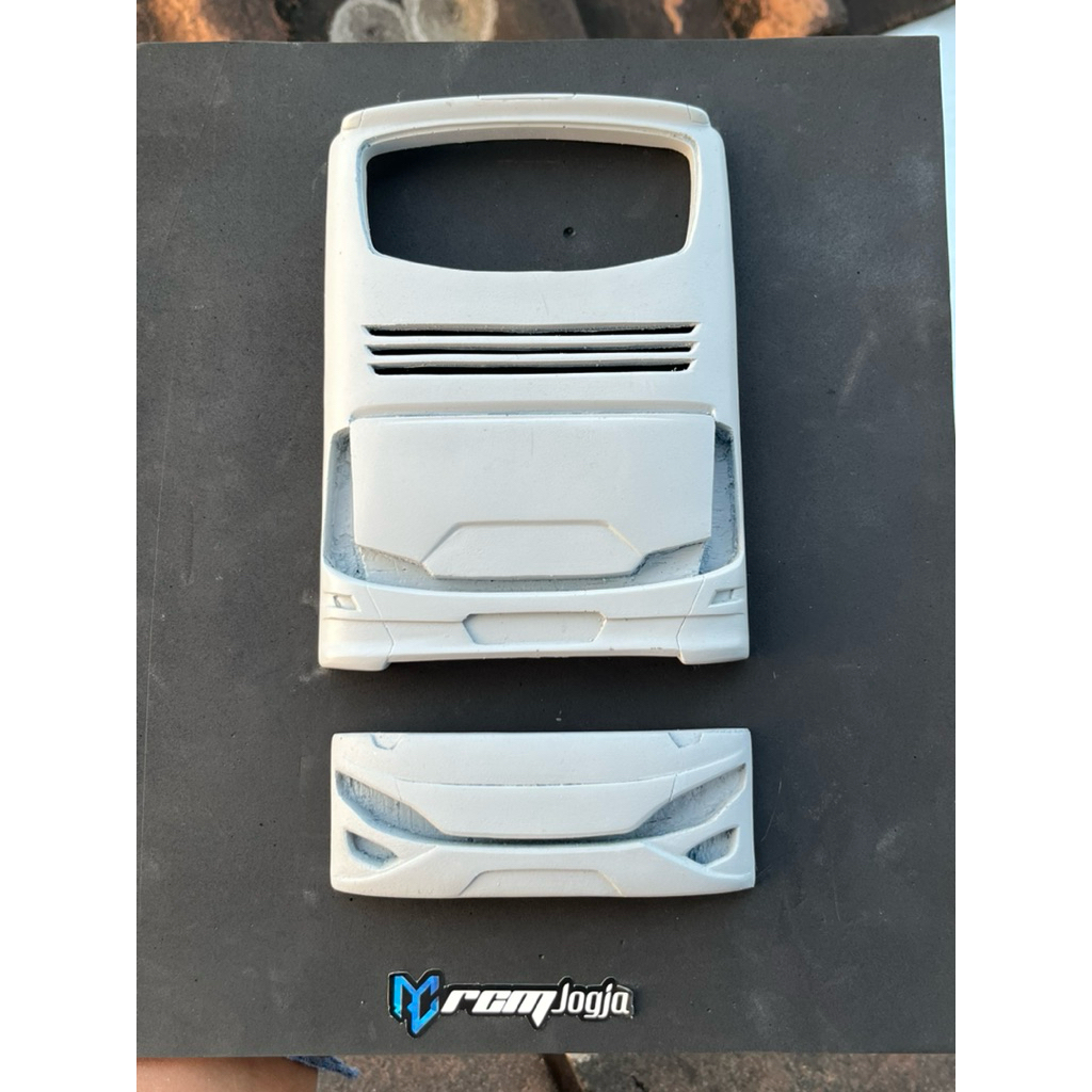 Miawmiaw_Id Face / Cowl Miniatur Bus Model Jetbus 2 Shd Skala 1:20 / Bumper / Bemper Miniatur Bus