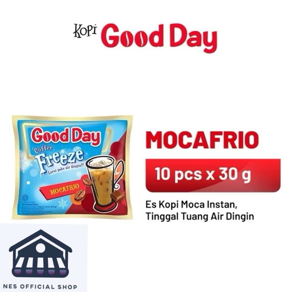 

Good Day Freeze 1 Renceng isi 10 Sachet / Kopi Good Day