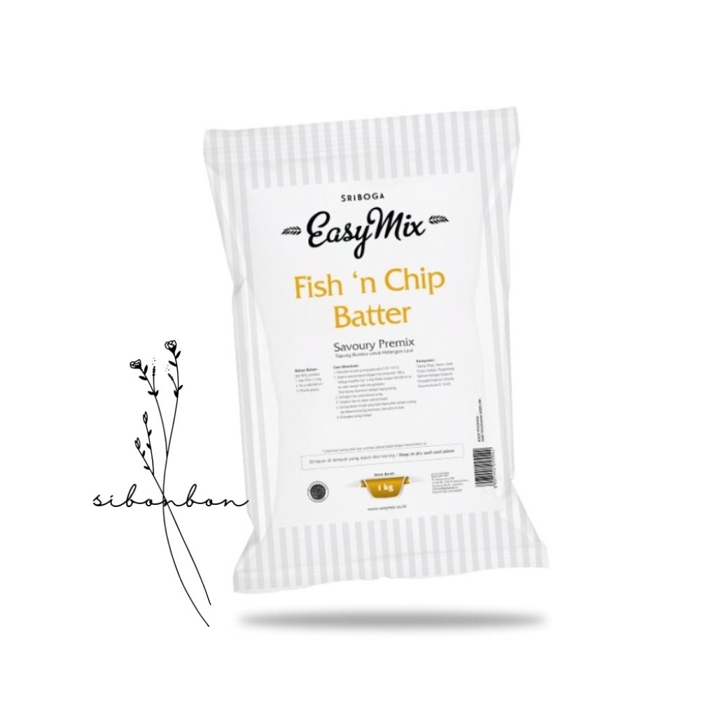 

Easy Mix Fish n Chip Sriboga 1Kg | Tepung Termurah