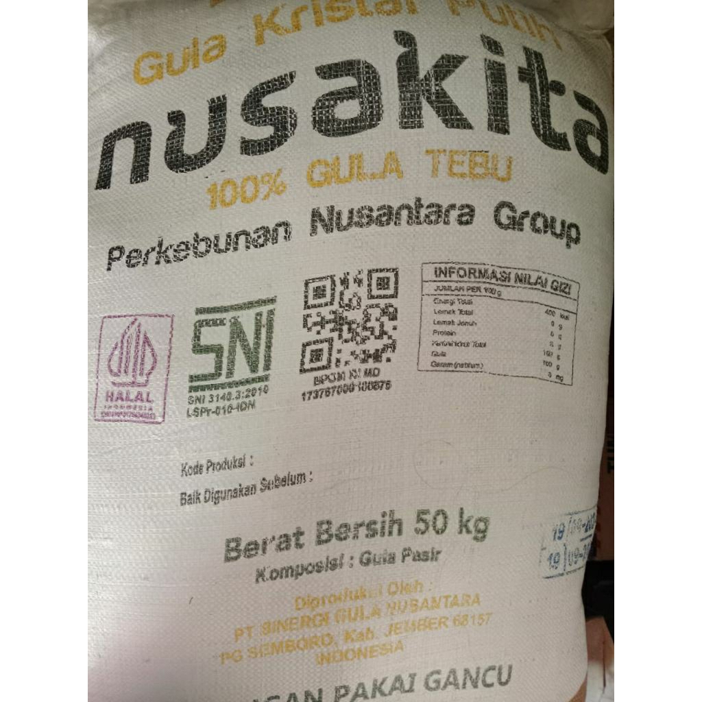 

gula pasir nusakita 50kg