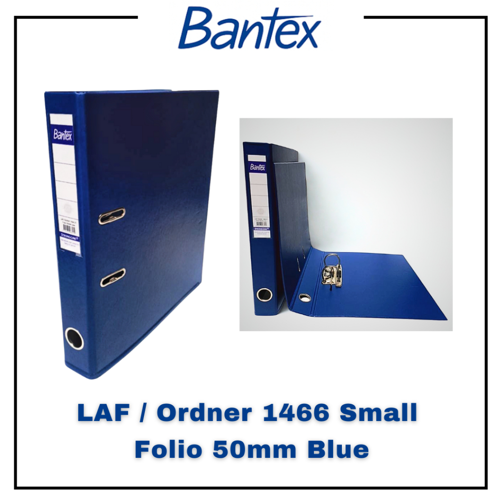 

Odner Bantex Folio 1466 Small 50 mm [ 6 Pcs dan 12 Pcs ] Ordner Warna Biru