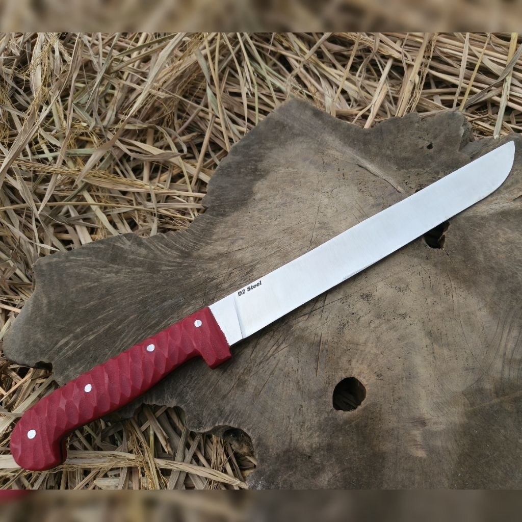 Pisau Sembelih Baja D2 25cm gagang micarta