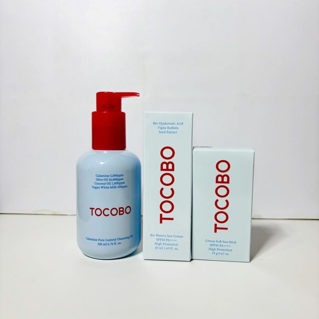 TOCOBO Bio watery suncream, tocobo cotton soft sun stick ,tocobo calamine pore control cleansing oil