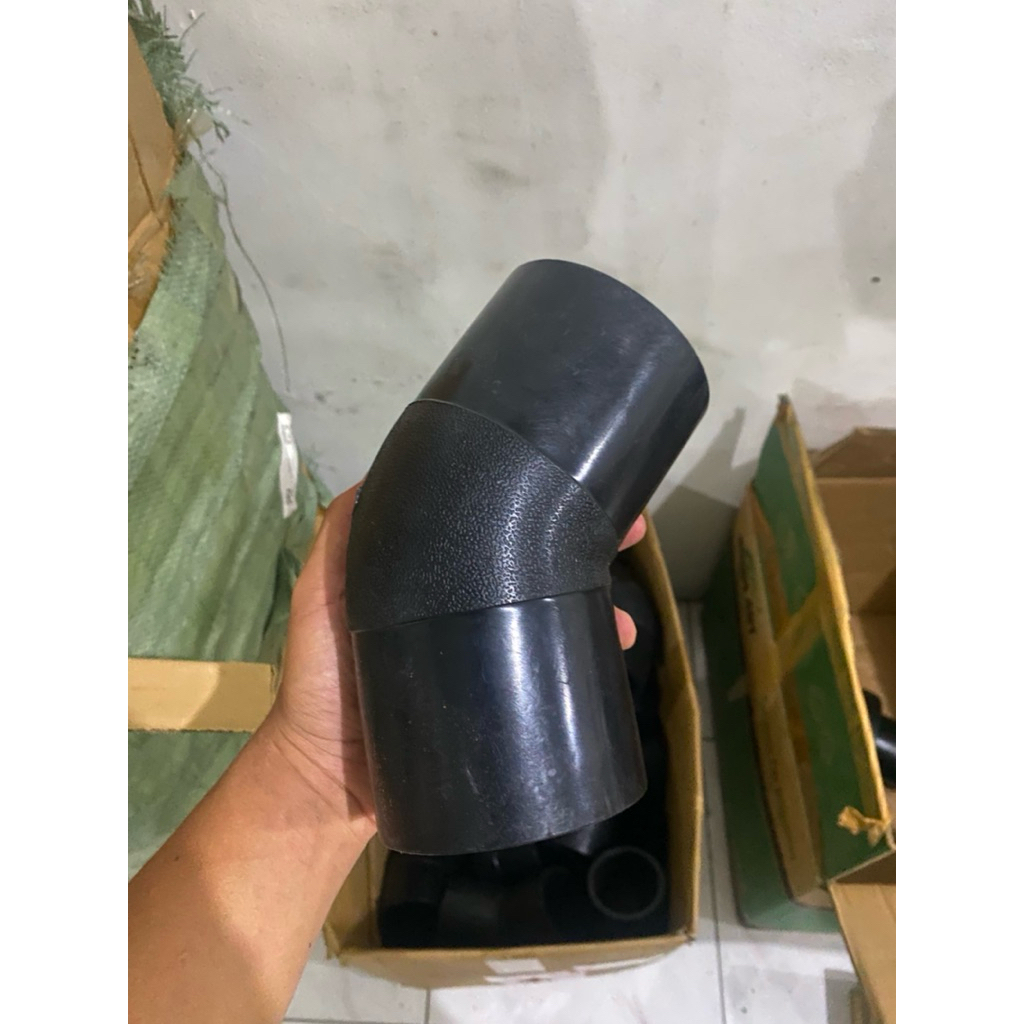 Elbow Hdpe 45° Derajat PN10 4 inch (110mm)- Butt fusion Elbow hdpe