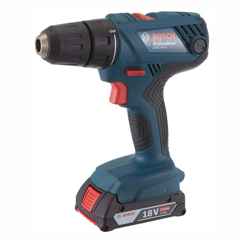 Bosch GSR 180-LI Cordless Drill Driver 18V + KIT | Mesin Bor Baterai Original