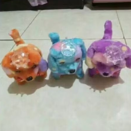 Mainan anjing batrai jalan+bunyi