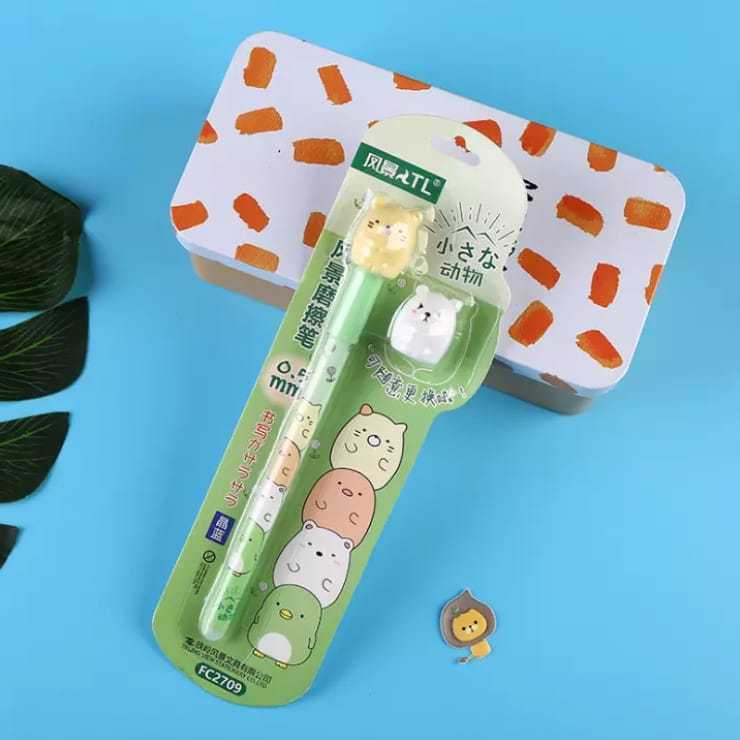 

Pulpen Gel Karakter Mini Animals (0.5mm) + Bonus Tutup Karakter