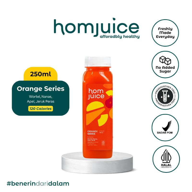 

Homjuice - Orange Series 250 ml (Cold-Pressed Juice/Jus/Detox)