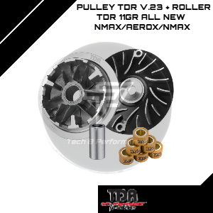 Pulley TDR V.23 + Roller TDR 11gr All New NMAX/Aerox/NMAX
