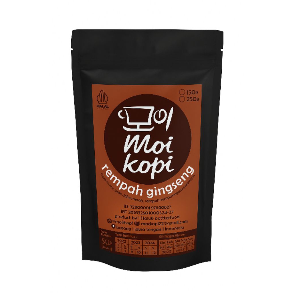 

kopi rempah ginseng 150g moikopi