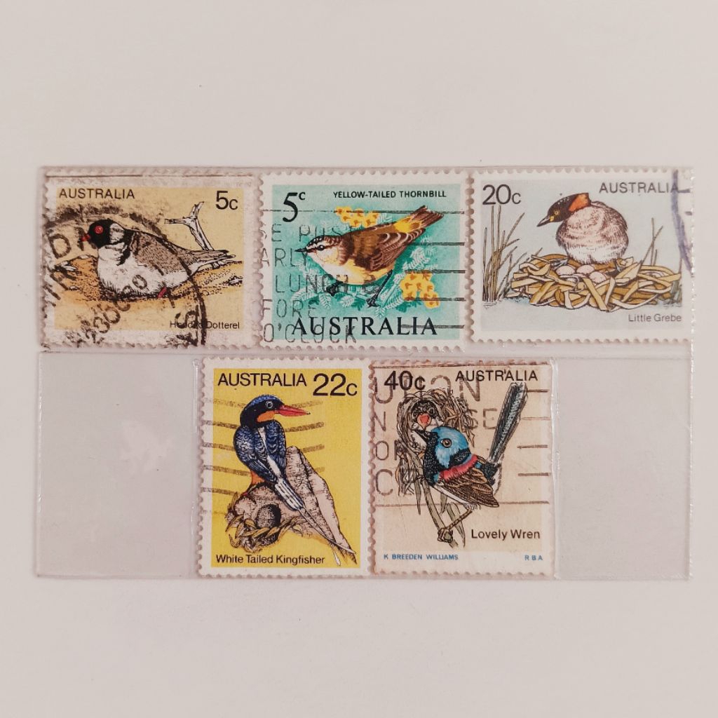 

(AG) Perangko Australia 1966, 1978, 1979, 1980, 1983 Birds, Birds (1st Series), Birds (2nd Series) Set 5 pcs Used