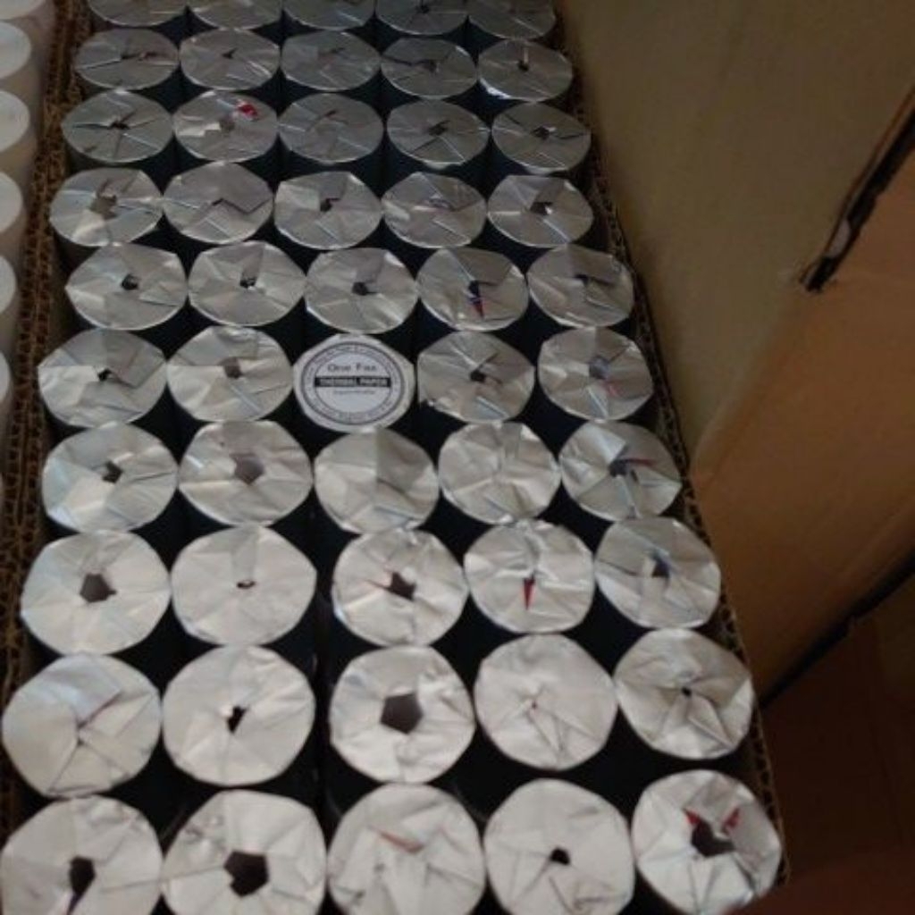 

kertas thermal EDC 58x40 Corelless untuk printer EDC dan bluetooth 58mm paket 1 box isi 100 pcs