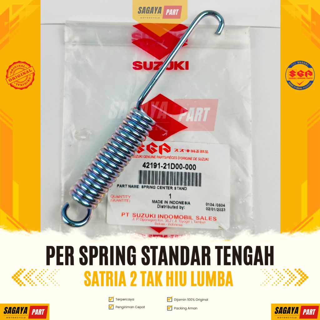 PER Standar Tengah Satria 2Tak Hiu Lumba Ori Sparepart Suzuki Asli SGP
