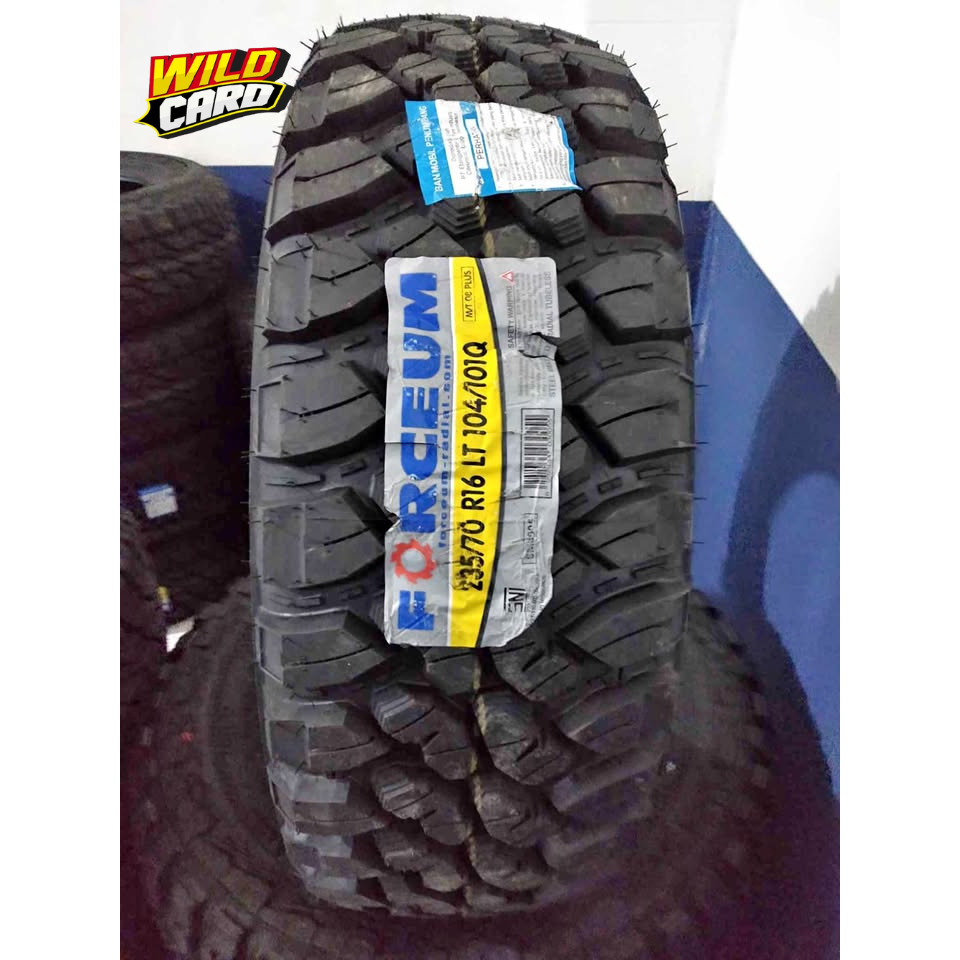 Jual ban Offroad R16 Merek Forceum M/T 08 PLUS 235/70 Ring 16 Ban Tubles Kembangan Tahu
