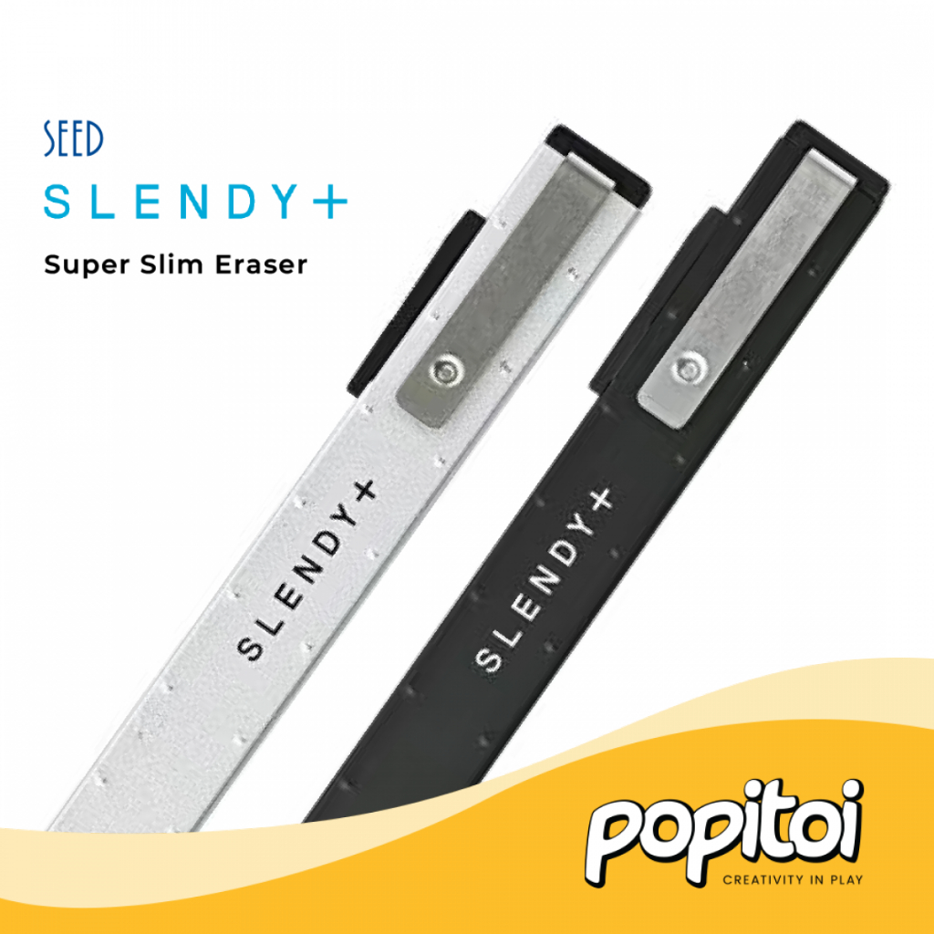 

SEED Slendy Plus 2 Super Slim Pen Eraser Penghapus Pencil Pensil Japan Tipis Slendy+
