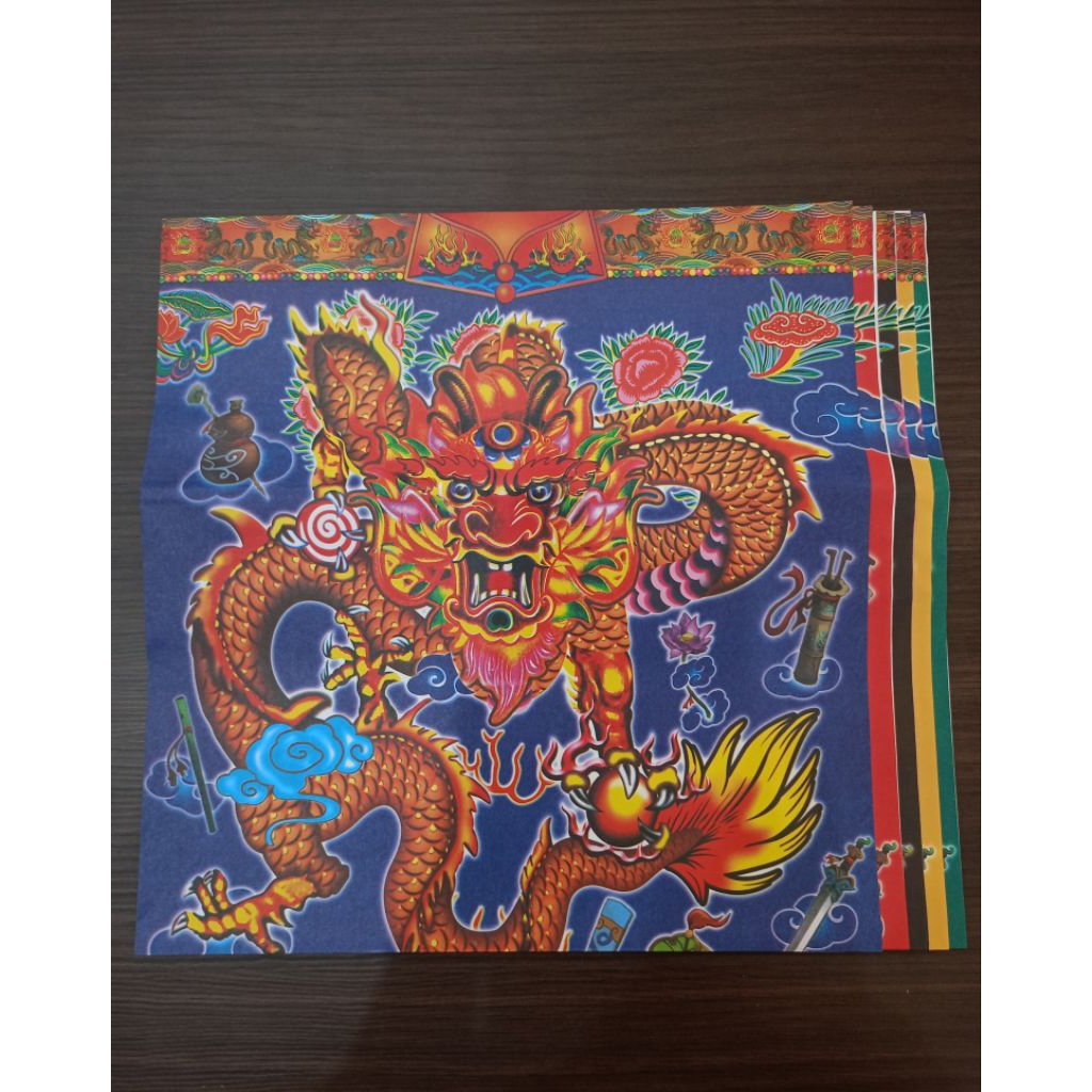 [BAJU] Baju Kertas Naga Sembahyang 5 lembar 5 Warna/Baju Kertas Sembahyang Naga