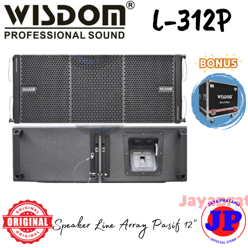 Wisdom L-312P Speaker Line Array Pasif Original L312P