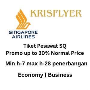 Booking Singapore Airlines SQ Ticket Tiket Pesawat Redeem Krisflyer Miles Promo Murah