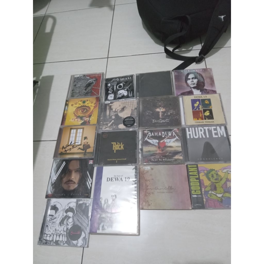 CD DEWA 19 , ONCE MEKEL , THE ROCK, MAHADEWA, BURGERKILL, DEADSQUAD DLL