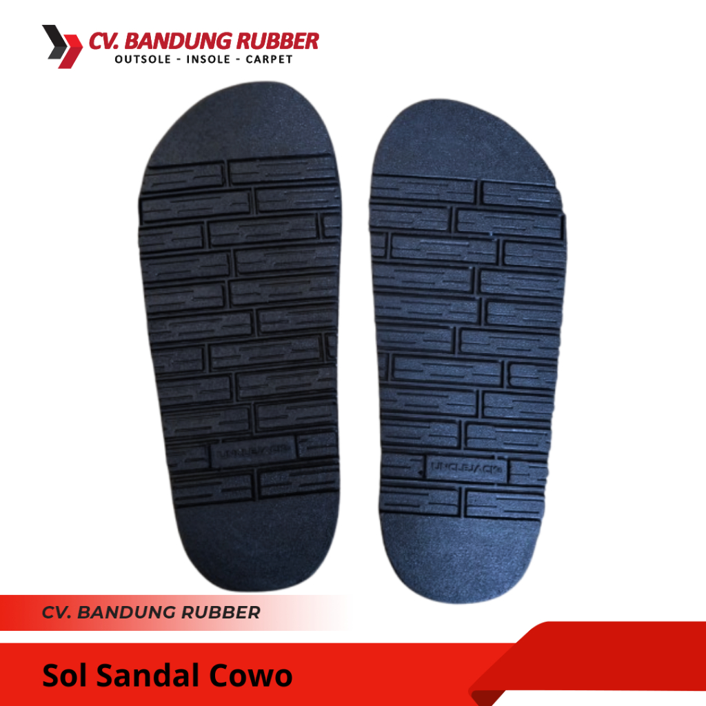 Outsole Karet Sandal Sepatu Pria Sol Potong Bata Hitam Alas Sandal Puyuh Sol Sandal Casual Sol Sanda