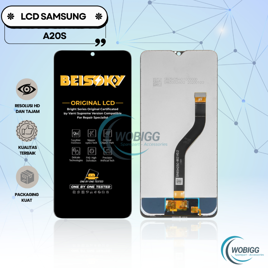 LCD TOUCHSCREEN SAMSUNG A20S - A207 2019 FULLSET COMPLETE NEW ORIGINAL SPAREPART HP