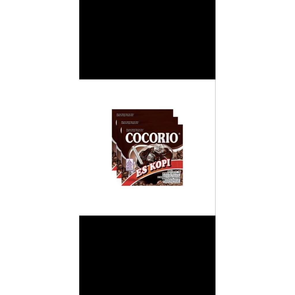Minuman serbuk Cocorio Es Kopi 1 pak isi 120 pcs