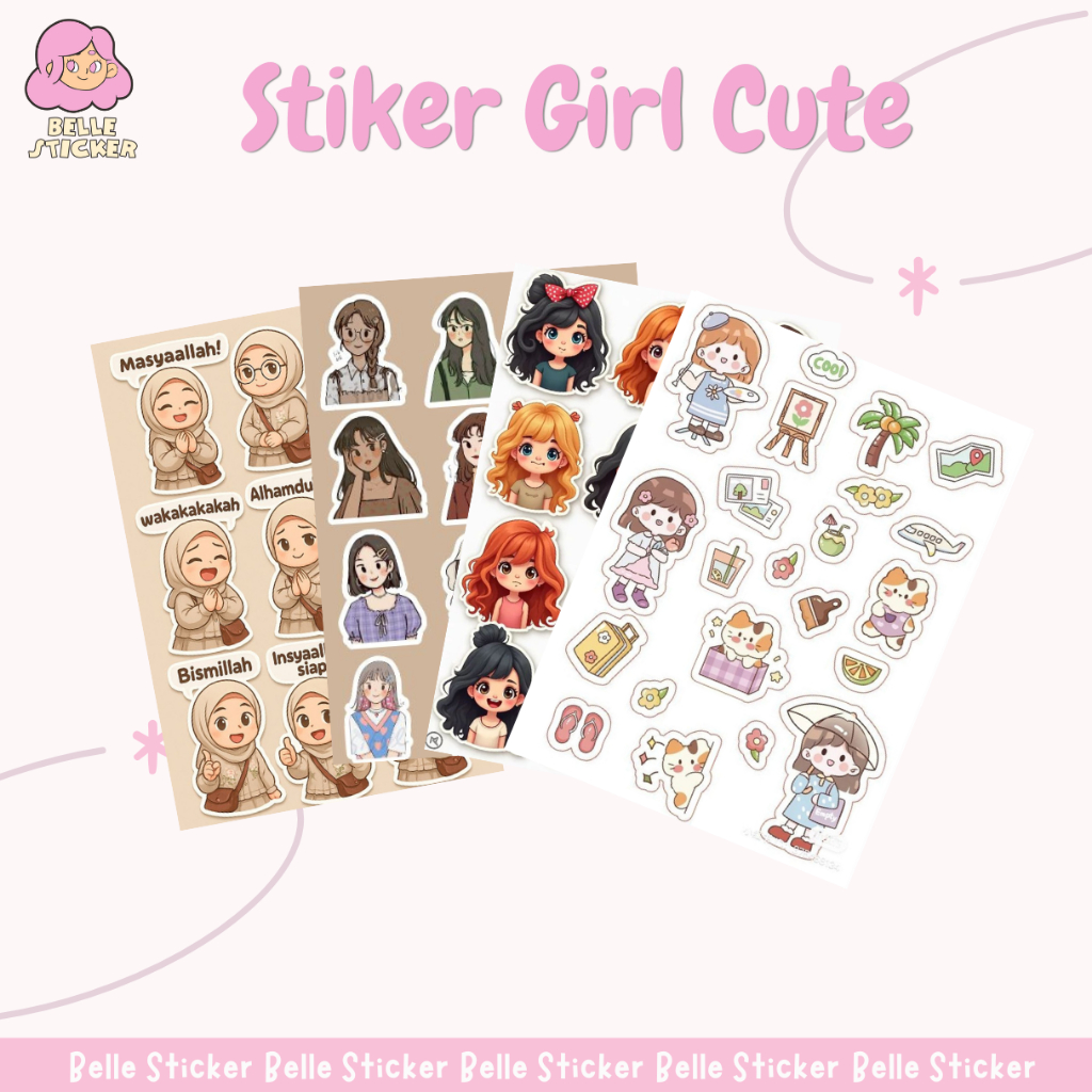 

Stiker Aesthetic Girl Cute Sticker Laptop Sticker Tumblr Sticker Lucu Sticker Diary (Bisa COD)
