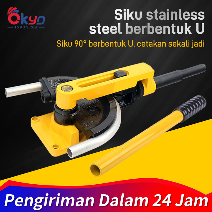 Alat Bending Pipa Manual Galvanis/Stainless Steel/Aluminum Pipe Bending Tool Alat Bengkok Besi 10-25