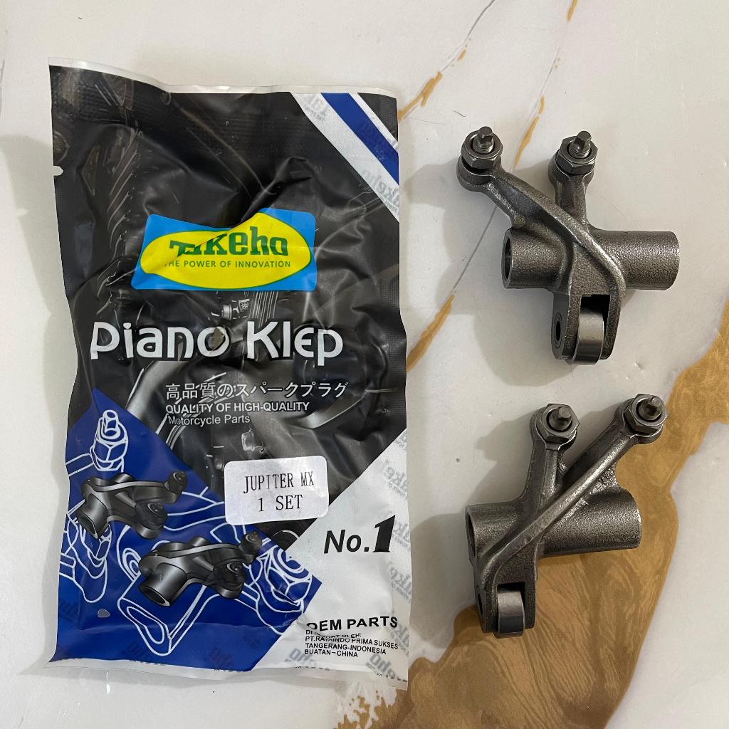 TAKEHO - PELATUK KLEP (PIANO KLEP) MOTOR JUPITER MX / VIXION (IN = 1S7-E12151-00 + EX = 1S7-E2161-00