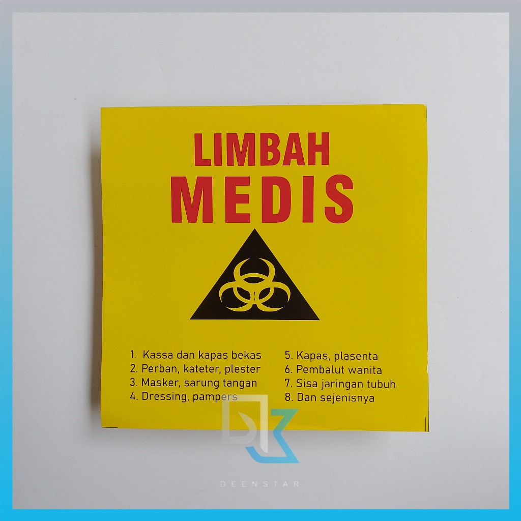 

Stiker Limbah Medis - B3 - Stiker Chromo - Limbah Farmasi
