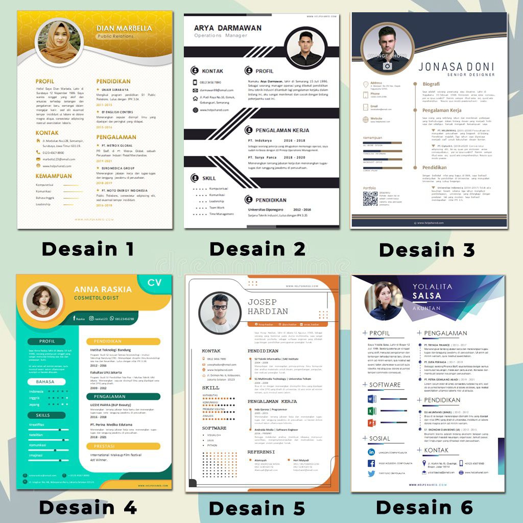 jasa pembuatan CV | Desain CV | jasa CV | Surat lamaran kerja