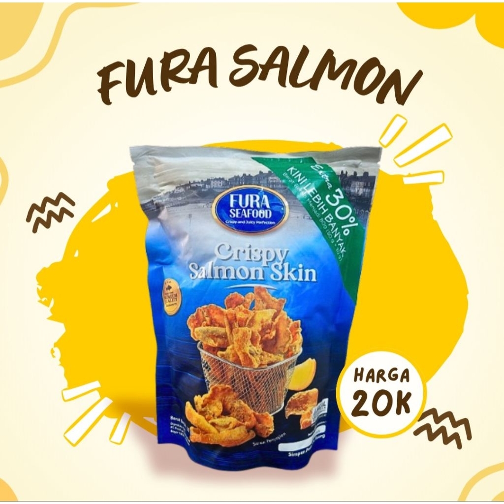 

Fura Seafood Crispy Salmon Skin | Kulit Salmon Goreng Renyah Gurih Original & Seaweed