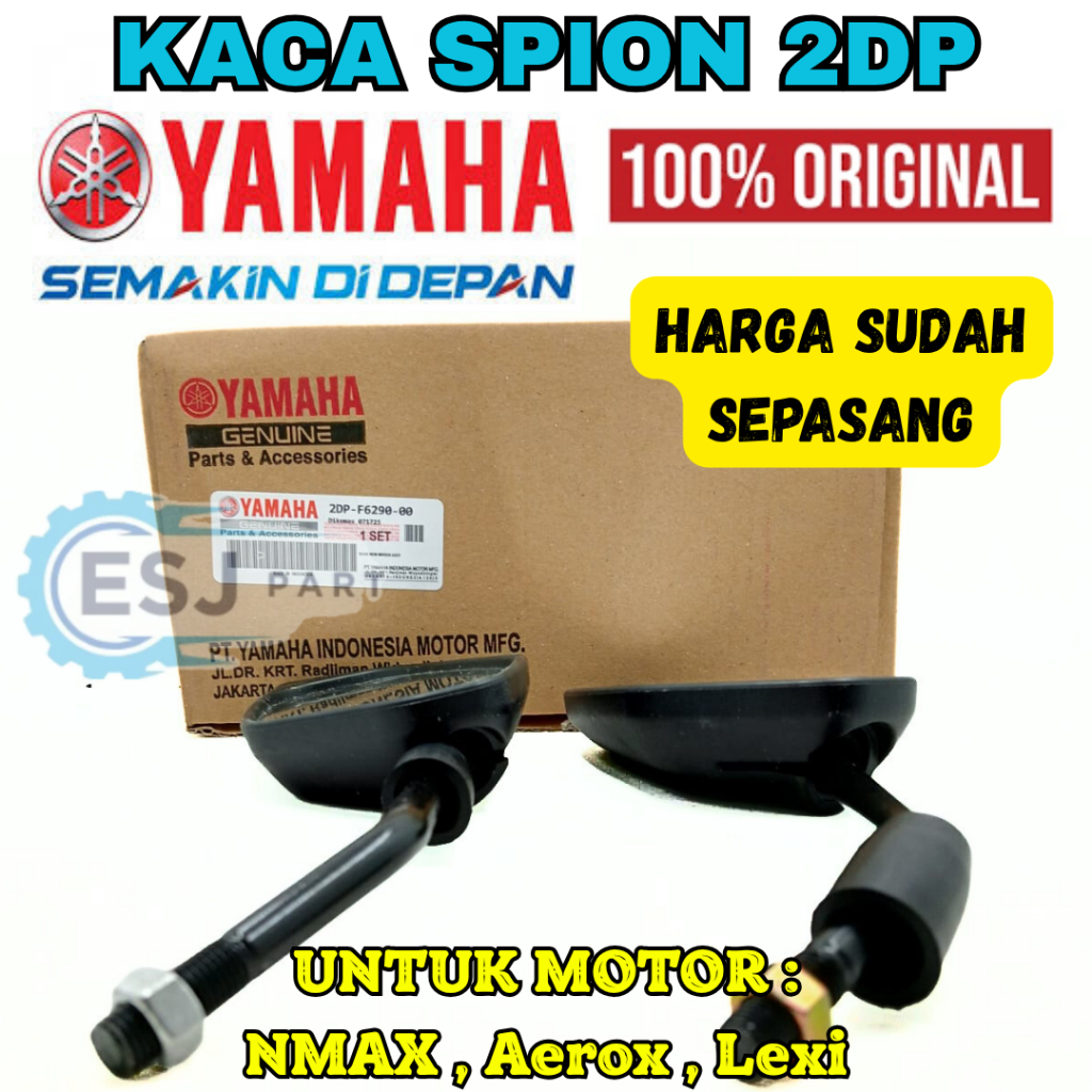 SPION NMAX ORIGINAL 2DP YAMAHA YGP MOTOR N-MAX,LEXI,AEROX 155 ORI KACA SPION SEPASANG KANAN KIRI ORI