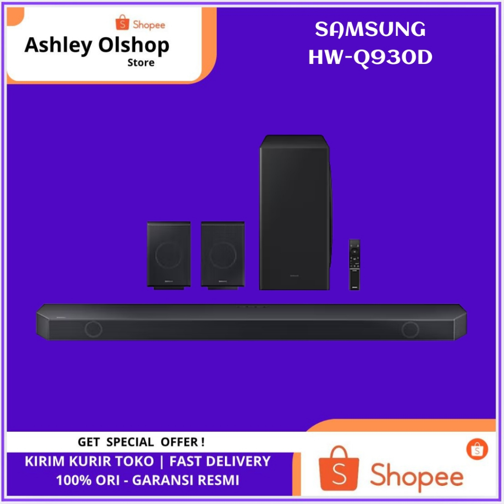 Soundbar Samsung HW-Q930D/XD True 9.1.4ch Sound Wireless Dolby Atmos