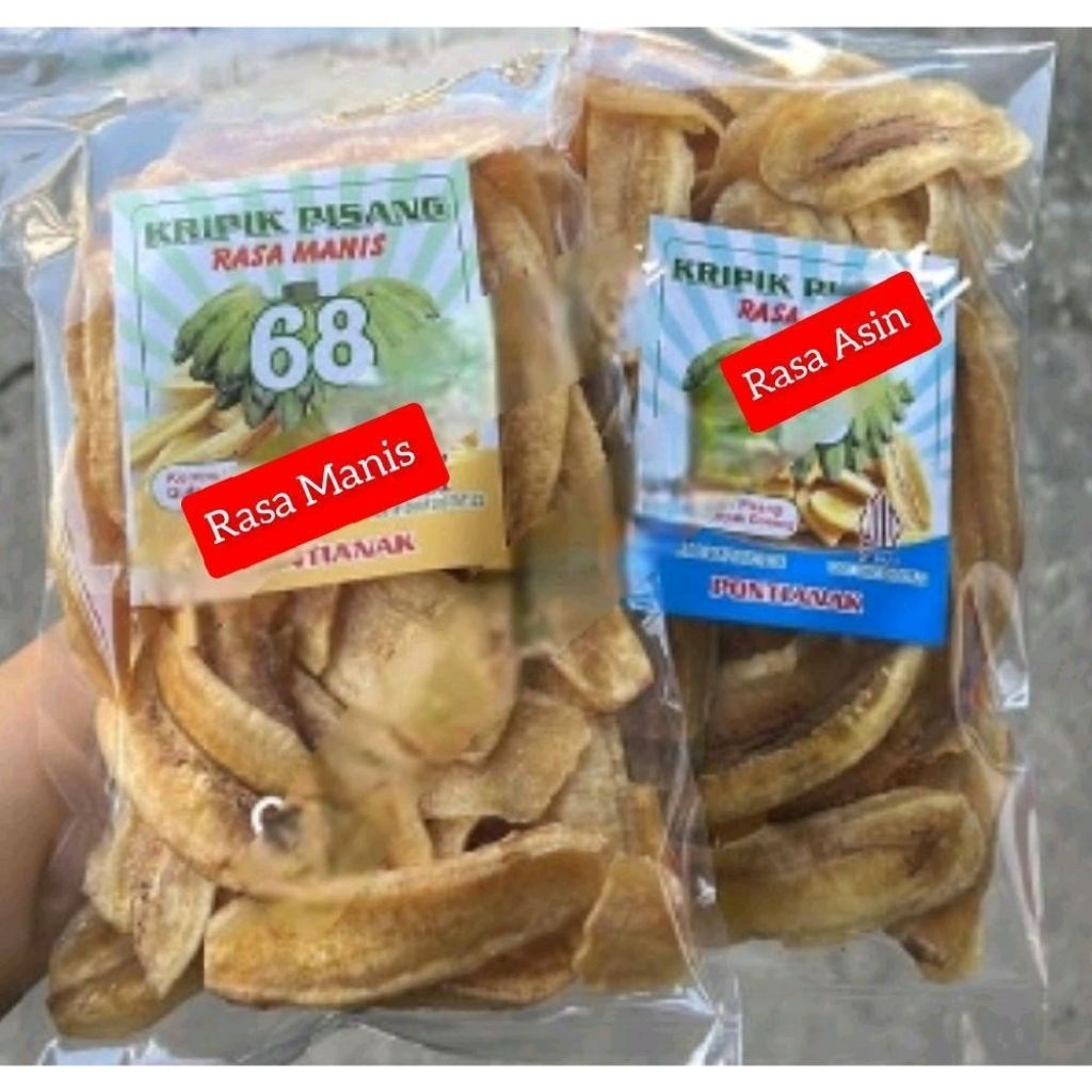 

Keripik Pisang 68 / Keripik Pisang Khas Pontianak / Keripik Pisang Asin / Keripik Pisang Manis / Kripik Pisang Manis / Oleh Oleh Khas Pontianak