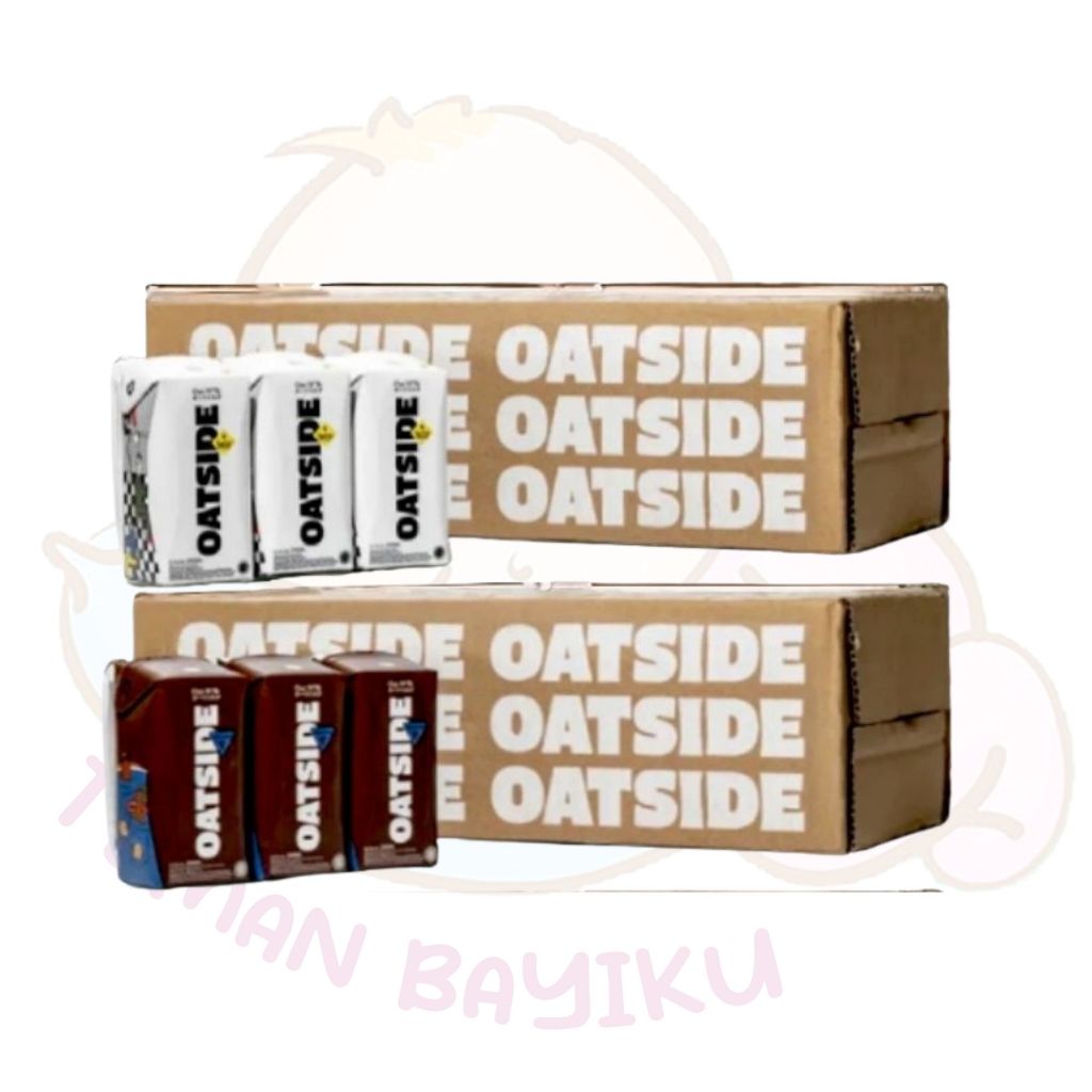 

[KHUSUS INSTAN] Oatside Oatmilk 200ml With Straw 1 Dus Isi 24 pcs Chocomalt Barista Blend Susu Oat