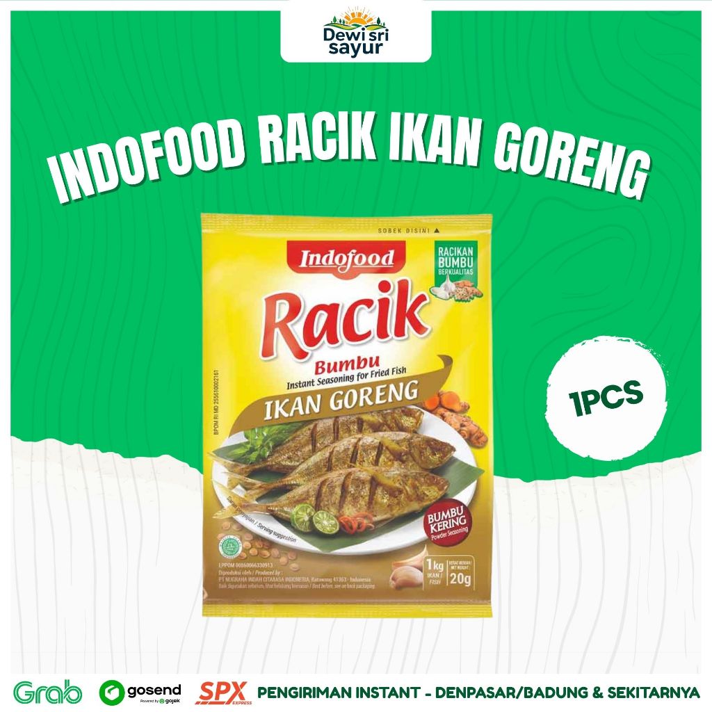 

Indofood Racik Ikan Goreng 1 pcs – Dewi Sri Sayur
