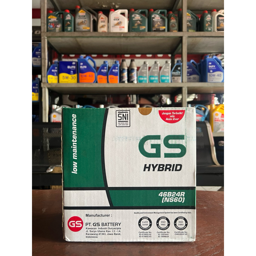 Accu GS Hybrid NS60 /Aki Mobil GS ASTRA NS60 Hybrid