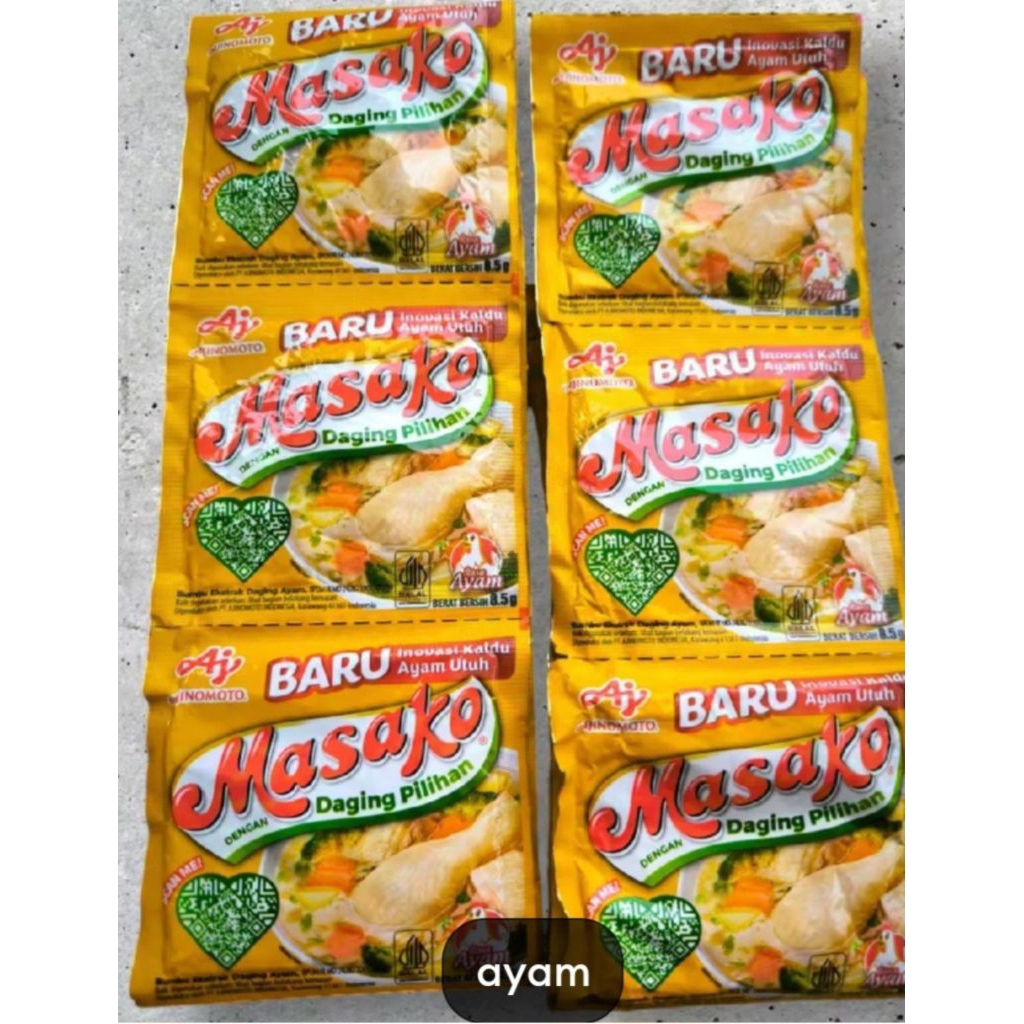 

Masako penyedap rasa ayam isi 12 perenceng