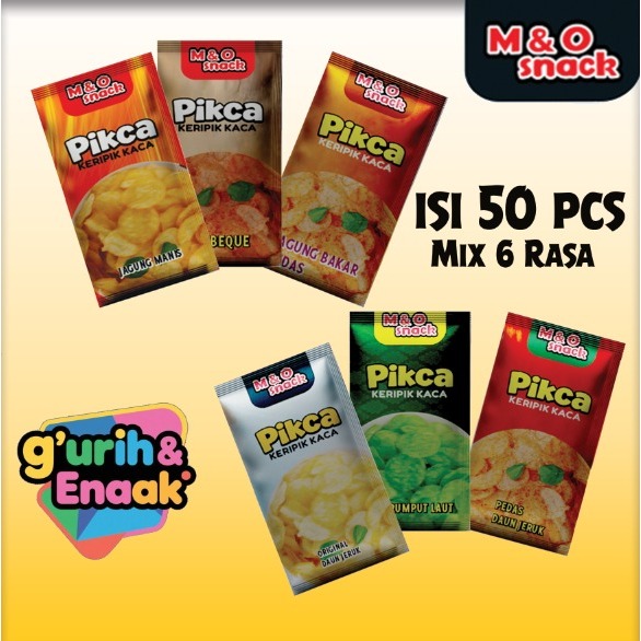

KERIPIK KACA KARAKTER ISI 50 MIX 6 RASA ECERAN 1000 by M&O SNACK