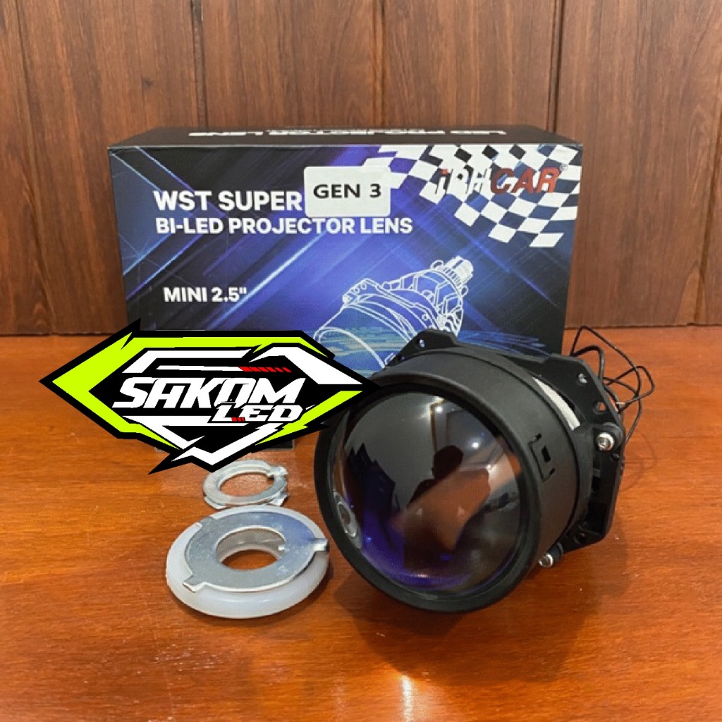 Lampu BILED IPHCAR GEN 3 WST SUPER LASER 60W 2.5 INCH projector mobil motor 55 watt 60 watt double b