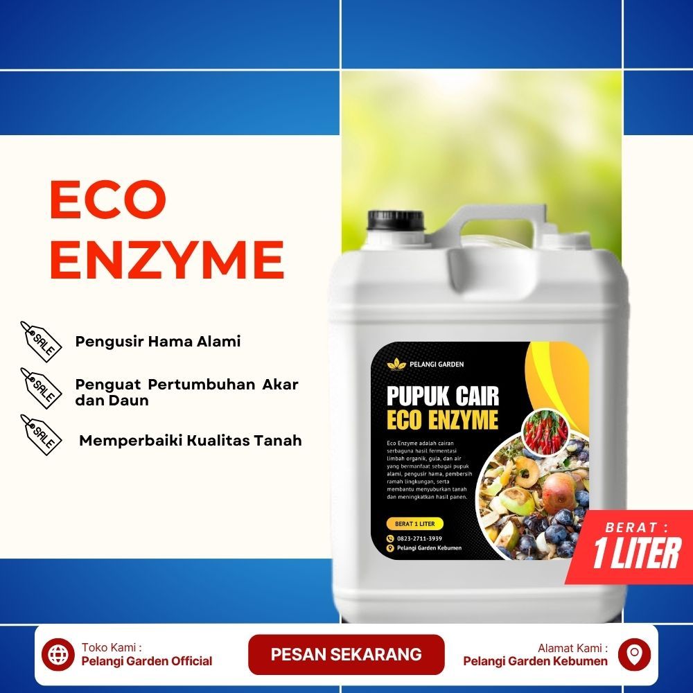 TER-AMPUH  Pupuk Cair Eco Enzyme Pupuk Cair Isi 1 Liter