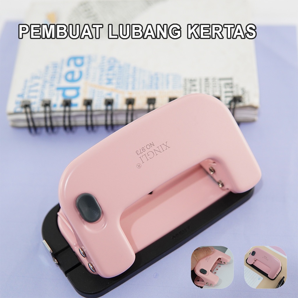 

Pelubang Kertas XL 2 Lubang Logam Diameter 5.5mm 15 Sheets 70Gsm Peralatan Kantor GJ - 070402