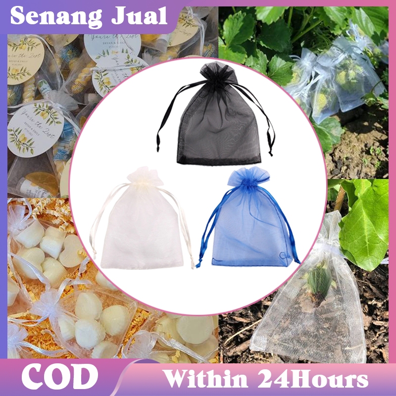 

20Pcs Pembungkus Kado Kantong Serut Pembungkus Kado Organza Bag
